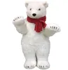 Dorimytrader Realistic Animal Polar Bear Plush Toy Lovely Stuffed Anime White Bears Doll Gift for Kid Decoration 28inch 70cm DY612411143991