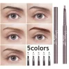 Machine Natural Natural Crayon Automatique Marqueur des sourcils Tatouage des sourcils imperméables pour les sourcils stylo de serrage Eilm Ware avec pinceau à sourcils