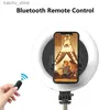 Selfie Monopods Fangtuosi Nouveau trépied Bluetooth Bluetooth Stick Stick With Selfie Ring Light Photography Stand pour le streaming vidéo en direct Y240418