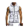 Men'S Vests Mens Men Bodybuilding Tank Tops Sleeveless Hoodies Man Casual Camouflage Hooded Vest Male Camo Clothing 230904 Drop Delive Dhom4