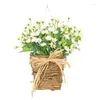 Decoratieve bloemen Elegante muurhangende krans nepmand veelzijdige decoratie perfect voor dagelijks gebruik tuindecor 54dc