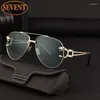 Sonnenbrille Übergroße ovale Männer 2024 Designer Vintage Leopardenkopf Sonnenbrille für Frauen Metall Rahmen Schatten Brillen mit