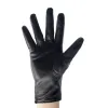 Fårskinn Guantes Mujer 2024 Fashion Button Women's äkta läderhandskar handskar mjuka eleganta vintermantenshandskar kvinnliga