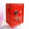 1PC MINIATURE METAL SAFE SAFE Creative Iron Piggy Bank Mini Strongbox Shape Saving Pot Booktop Box Box Ornements pour la maison 240408