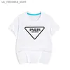 T-shirts t-shirts pour enfants T-shirt Summer Paris Alphabet T-shirt Imprimé filles et garçons t-shirts T-shirt Childrens Luxury Designer Clothing Q240418