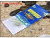 6pcsbag de alto carbono gancho de aço de pele verdadeira penas de peixeshooks fios de pesca robalo carpa marinho luminoso fishing string ganchos fic home20064866758