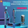 Selfie Monopods 1.8M bezprzewodowe bluetooth selfie Stick 360ROTATATION z lampką wypełniającą kompatybilną z iPhone/Android/GoPro do vloggowania wideo Y240418