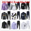 Topstees 2023/24 جديد تدريب كرة القدم الحقيقي مجموعة من مجموعة Sweatshirt Madrids للأطفال