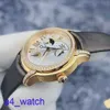 Fashion AP pols Watch Millennium Series Women Watch 77315or Originele Diamond Rose Gold Dynamic Lunar Fase Display Automatisch mechanisch horloge 39 mm