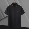 Designer Men's Polo Tited Abled Abroderie à manches courtes à manches courtes Coton Pure Cotton High Street Business M-3XL