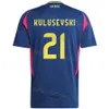 Vuxen Sverige 11 Elanga Soccer Jersey 2024 Euro Cup 6 Augustinsson 10 Ibrahimovic 7 Claesson 24 Nilsson Thelin 17 Gyokeres Nanasi National Team Football Shirt Kits Kits