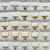 Pendants 2024 Plated 925 Silver Beaded Necklace DIY Letter Stitching Free Wholesale
