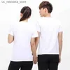 T-shirts Sublimation Blank White T-Shirts for Man Women Kids Casual Short Sleeve Summer Tops Tee Shirts Q240418