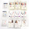 Nose Rings & Studs 2/5Pcs Card-Mounted Stainless Steel Belly Button Ring Acrylic Interchangeable Eyebrow Nails Body Piercing Jewelry Dhceq