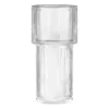 Vase en verre côtelé Vase en acrylique transparent Nordic simple transparent transparent porte-fleur vase cannelé pour manteau manger 240415