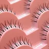 Falska ögonfransar kattögon fransar med vistig naturlig look Clear-Band 3D Soft Faux Mink Manga 10 Par