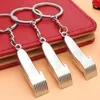 Keychains Barber Shop Hair Dresher Keychain Ciseaux Clipper Dryer Shaver Pendent Keyring Jewellery Gift