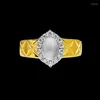 Cluster Rings China-Chic 925 Silver Jade Ring Inlaid With High Carbon Diamond Temperament Niche Design Versatile Retro Luxury Wedding