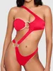 Kvinnors fasta färgbandage Swimsuit Solid Color Bikini i lager Fast Ship