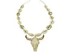 DM Cow Bull Head Pendant Collier Femme Chaîne de corde Naturel Cowrie Shell Long Animal Skull Boho Jewelry Collier Femme 2020 Kolye Y29254993