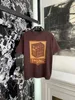 T-shirts masculins Designer 2024 Nouveau t-shirt en coton tricoté Lin Junjie même à manches courtes pour les hommes et les femmes achetant la version du magasin VBJ6