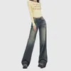 Women's Jeans 90s American Retro For Women Spring And Autumn Girl Old Loose Slim Straight Leg Pants