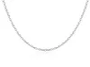 925 Necklace Chain Silver Chain Fashion Jewelry Sterling Silver EP Link Catena 1mm Rolo 16 24 pollici6441808