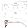 Lunettes de soleil Frames Kansept 2 en 1 Clip polarisé aimant sur des verres Femmes Métal Myopie Optical Myopie Prescription Eyeglass pour DP33104