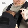 Sangle de bébé tactique pour nourrissons et jeunes enfants 8 à 33 livres - conception compacte, camouflage noir, sangles réglables, confortable et sécurisée