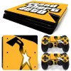 Joysticks GTA Game PS4 İnce Cilt Çıkartma Çıkartma Kapağı PS4 İnce Konsol ve 2 Denetleyici Cilt Vinil İnce Sticker Çıkartma