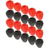 Party Decoration 20 PCS Heminredning Simulering Raspberry Artificial Model Fake Fruit Desktop Po Prop Cabinet Child