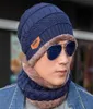 1pcs chapéu de cachecol de inverno chapéu de malha com máscara capuz beanies homens tampas de cachecol máscara chapéus de inverno quente t39432077175398463