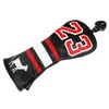 PU Leather numéro 23 Golf Club HeadCover Set Golf 460cc Driver et FW Fariway Wood Hybird Cover 240409