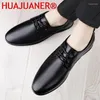 Zapatos informales de cuero genuino vestido hecho a mano para hombres Footwear de boda formal de alta calidad