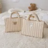 Bags Korean Mommy Bag Cute Bear Portable Baby Diaper Pouch Organizer for The Nursery Storage Bags Strollers Handbags