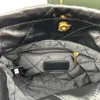 23cm Mini 22bag avec sac mignon Pearl Sac de créateur vintage Classic Sacs de créateur en cuir authentique Sac en vowted en cuir