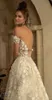 Berta Spring Wedding Dresses Off the Shoulder Backless 3D Floral Applique Plus Size Sequins Beach Bridal Bowns A Line Robe de Marie