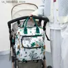Windelbeutel süßes Tiermuster Mom Bag Multi funktionaler Kapazität Mutter und Kindertasche Mode tragbare Mutter Tasche Q240418