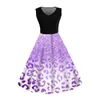Casual Dresses for Women Summer Plus Size Women's Retro Style ärmlös dragkedja Sidan Maxi Dress Vestidos Verano Moda 2024
