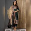 Kobiety Kurta Palazzo Dupatta Wedding Salwar kameez piękny Kurti Pent 240418