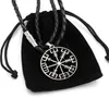 Entero 100 moda hombres039S vikinking vegvisir compass colgante nórdico nórdico collar colgante colgante vikingo j3891907