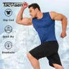 Tacvasen schnelle trockene Tanktops ärmellose T-Shirts Herren Fitnessfitness Leichtes Training T-Shirt Running Sportswear Muscle Tee T-Shirt 240409