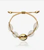 1pc Bracelet Shell Cowrie Femme Réglable Boho Macrame Friendship Real Sequhell Bracelet Mothers Bijoux Gift 76947725172