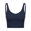 زي اليوغا Lu-iuiu bra align tank Womens Sport Classic Fitness Butness Gym Crop Vest Beauty Backbroof مع DHMEP الصدر القابل للإزالة