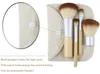 Natural Bamboo Handle Makeup Brushes Set Cosmetics Tools Kit Powder Blush Brushes with Hemp linen bag LL