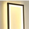 Lâmpada de parede Arte moderna quadrado preto LED LIGH