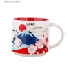 Бутылка с водой 14 унций керамика Starbucks City Mug Japan Cities Coffee Cup Cup с оригинальной коробкой Japan City258u L48