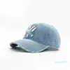 Ball Caps Dorośli mężczyźni swobodny vintage dżins haft baseballowy Kobiety bawełny sportowy kapelusz Hip Hop Golf Hats