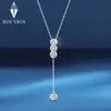 HOUTROS M/5mm Full Halsband för Girls Classic Bubble Clavicular Chain 925 Sterling Silver Party Fine Jewelry GRA 240409