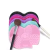 Svampar applikatorer bomull 15.7x11.7x1.5cm Sile Makeup Brush Cleaner Pad Make Up Washing Gel Cleaning Mat Hand Tool Foundation Scrubbe OT216